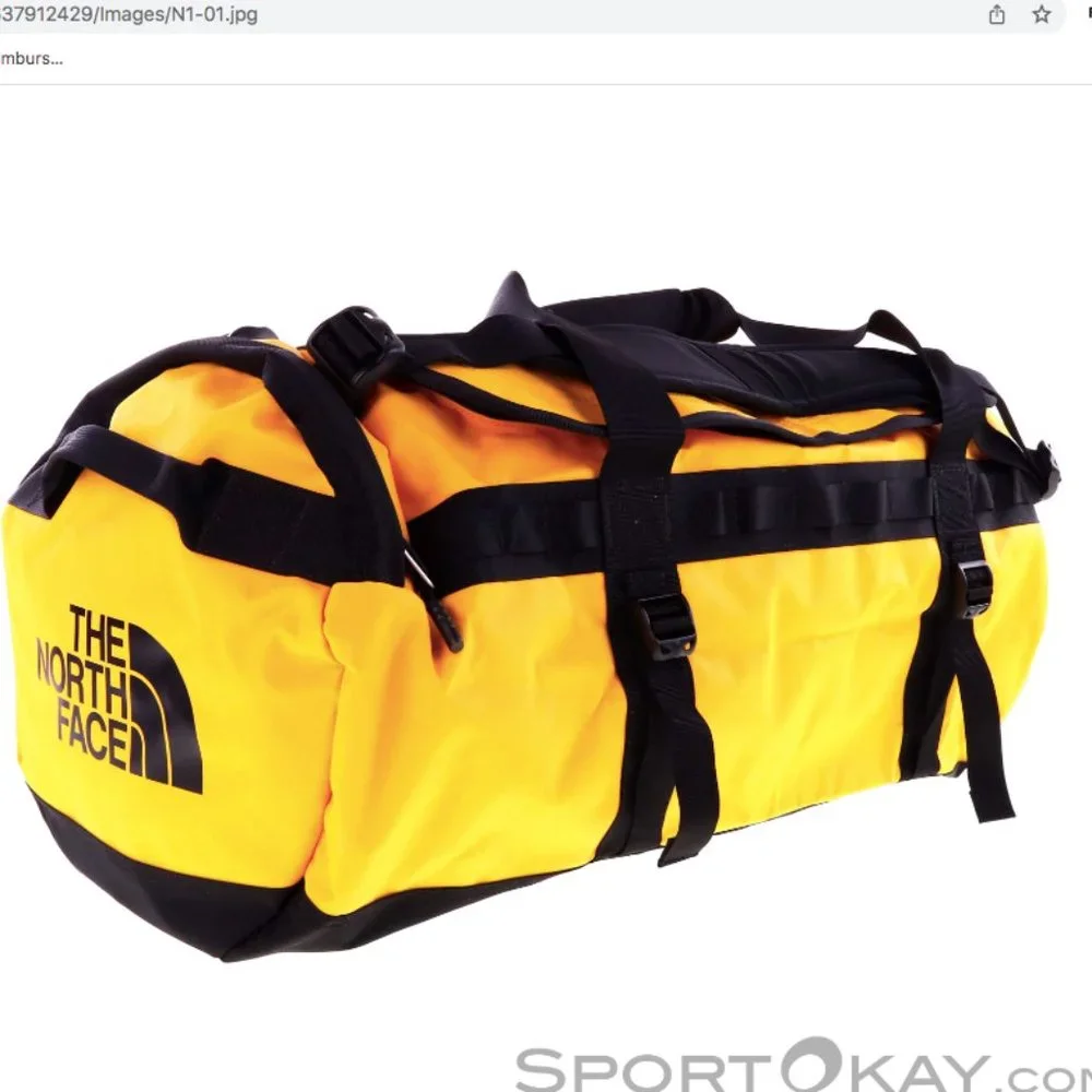 THE NORTH FACE Base Camp Duffel/Bag/Backpack L 95L Summit Gold/TNF Black NEW